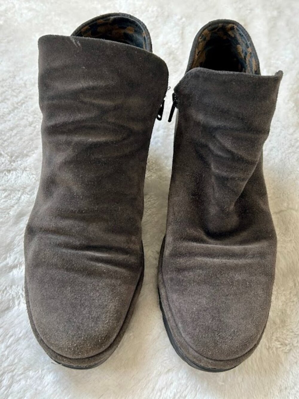 Fly London YIP Oil Suede Wedge Booties EU40